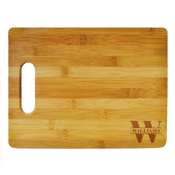 Last Name Monogram Large Cutting Board Product Image