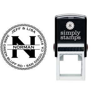 Norman Round Address Stamp Body and Imprint
