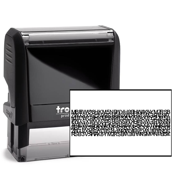Blackout ID Security Stamp Simply Stamps
