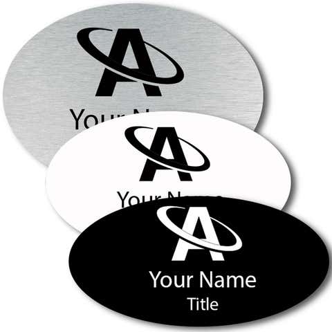 Engraved Oval Name Tag