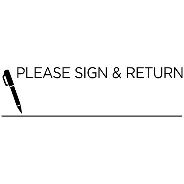 Please Sign & Return Teacher Grading Stamp