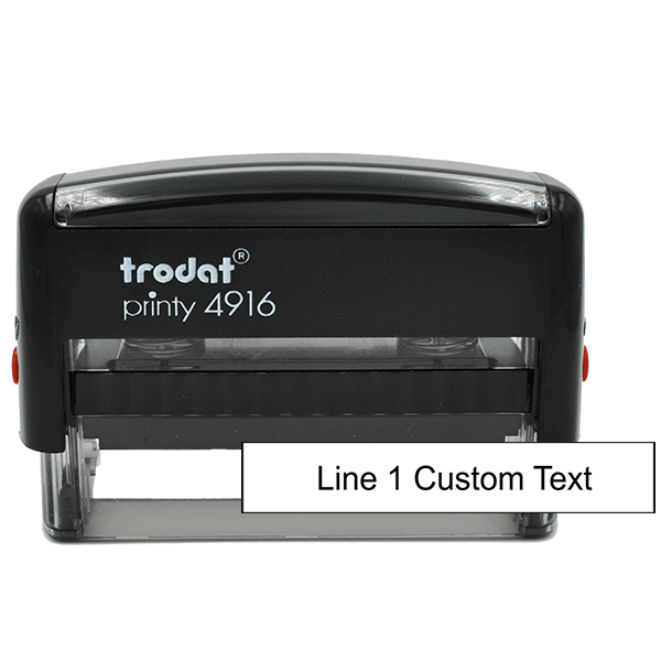 1 Line Custom Rubber Stamp