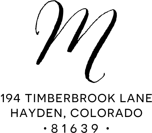 Hayden Lane Monogram Address Stamp