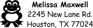 Frog Address Stamp