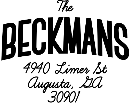 Beckman Banner Style Address Stamp