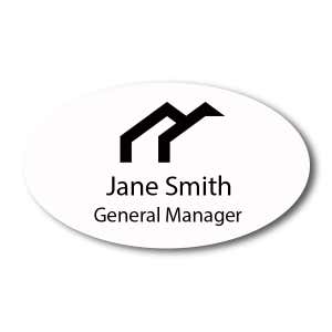 Oval Engraved Name Badge