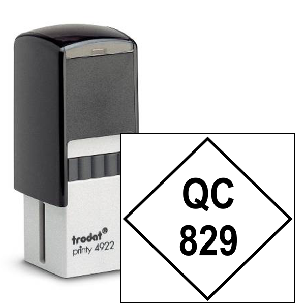 Diamond Shape QC Inspection Stamp