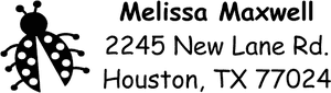 Ladybug Custom Address Stamp