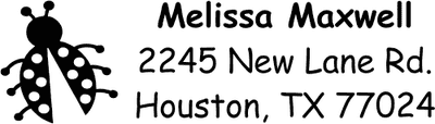 Ladybug Custom Address Stamp