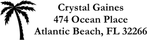 Custom Palm Tree Address Stamp