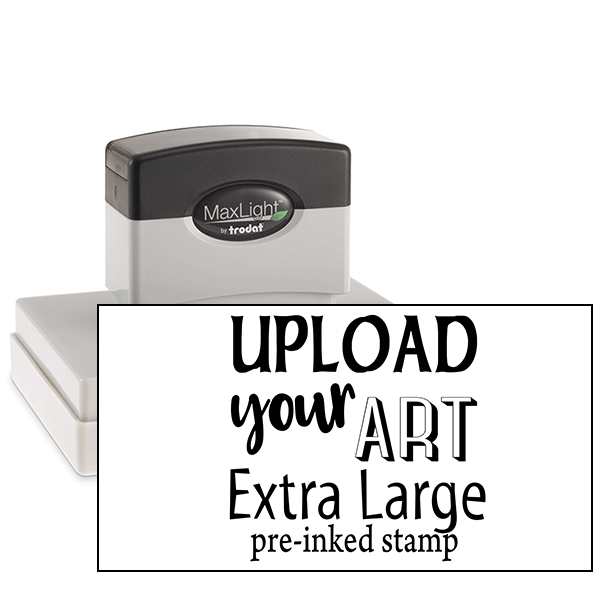 Upload Your Art Extra Large Pre-Inked Stamp