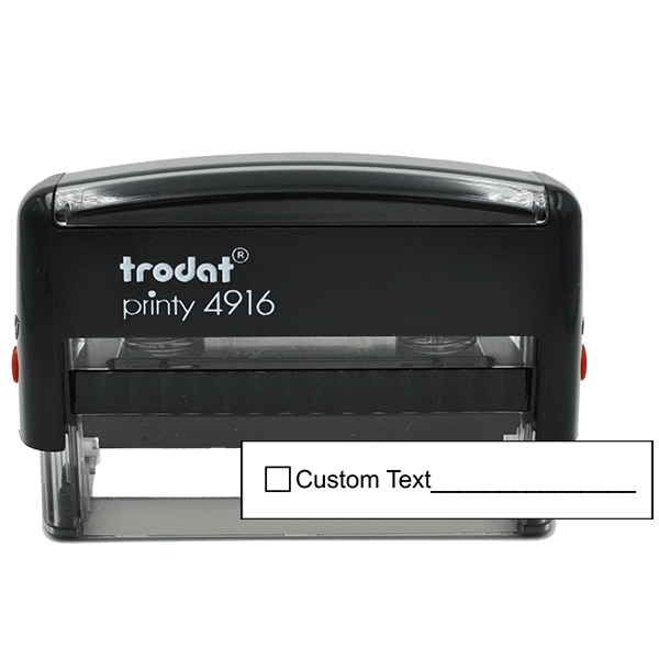 1 Line Box Form Custom Rubber Stamp