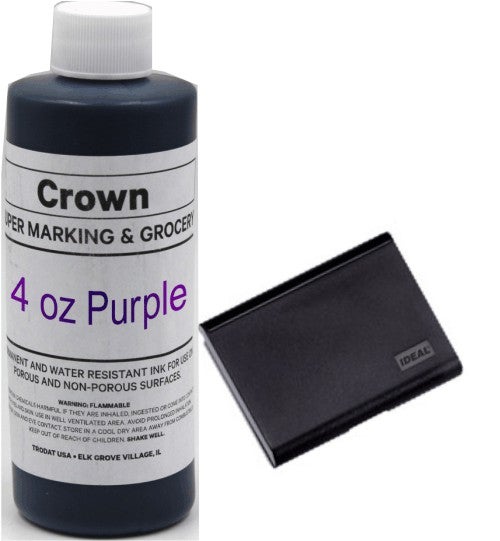 Purple 4oz SuperMarking Ink w/ Medium Pad