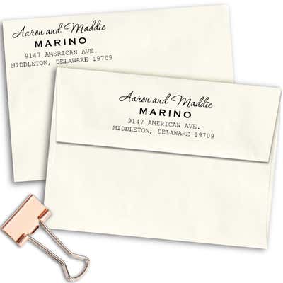 Personalized Handwritten Address Stamp - alternate view