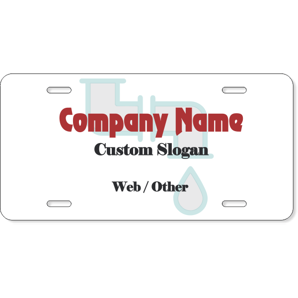 Plumbing Company License Plate