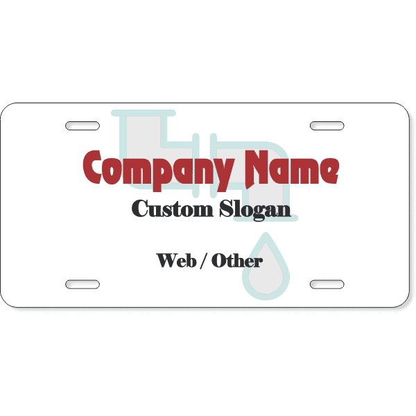Plumbing Company License Plate