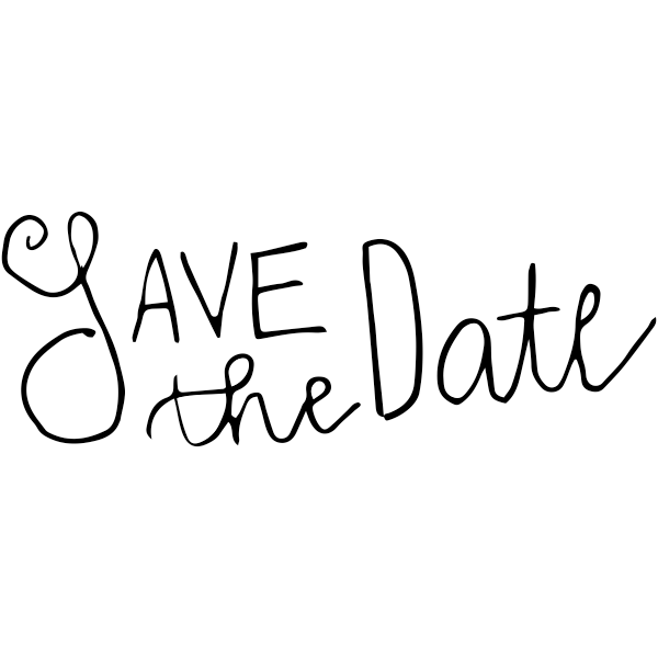 Simple Save the Date Stamp