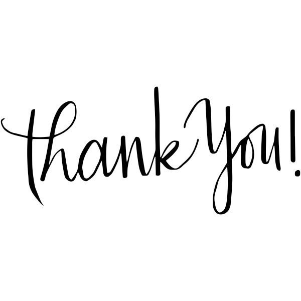 Skinny Thank You Stamp