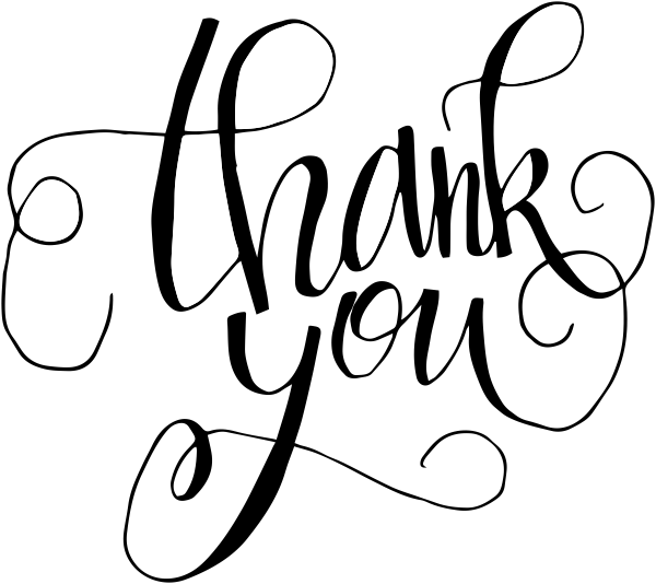 Hand Lettered Thank You Stamp