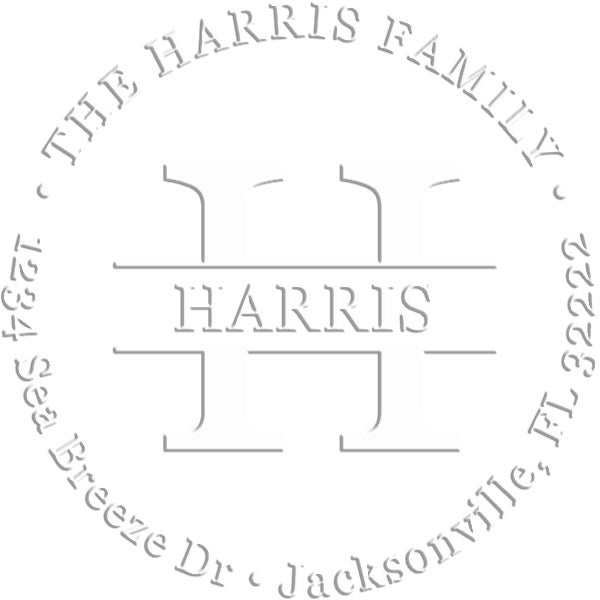Harris Round Return Address Embosser