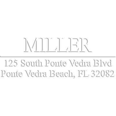 Miller Rectangular Return Address Embosser