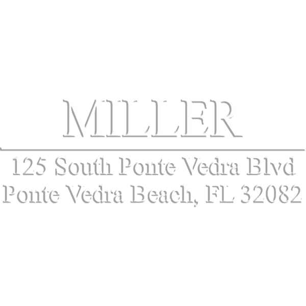 Miller Rectangular Return Address Embosser