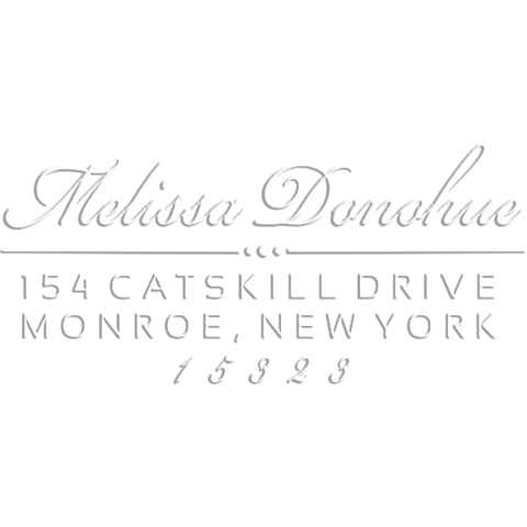 Donahue Rectangular Return Address Embosser