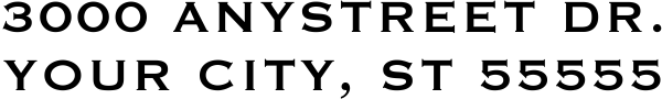 Book Style Custom 2 Line Stamp