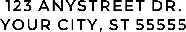 Bold Custom 2 Line Stamp