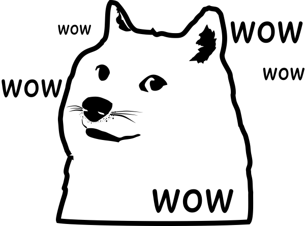 Wow Dog Meme Stamp