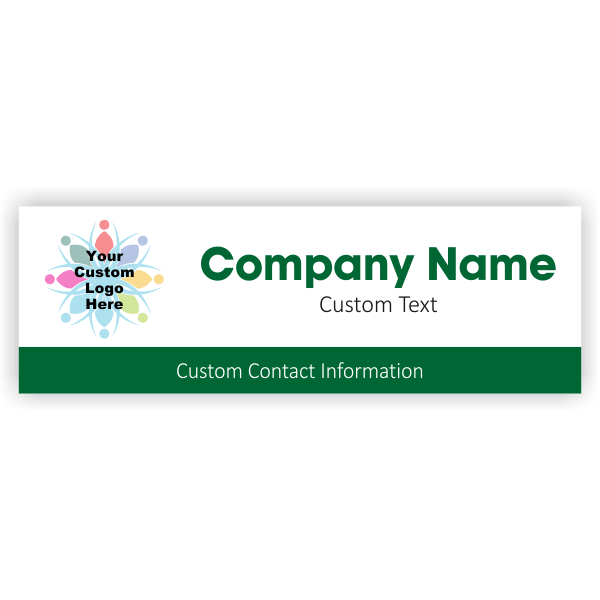 Simple Color Band 2" x 6" Vinyl Banner