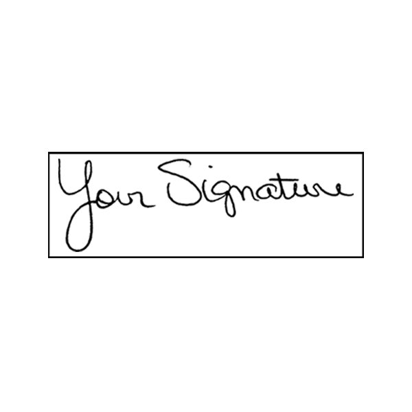 Large Signature Stamp