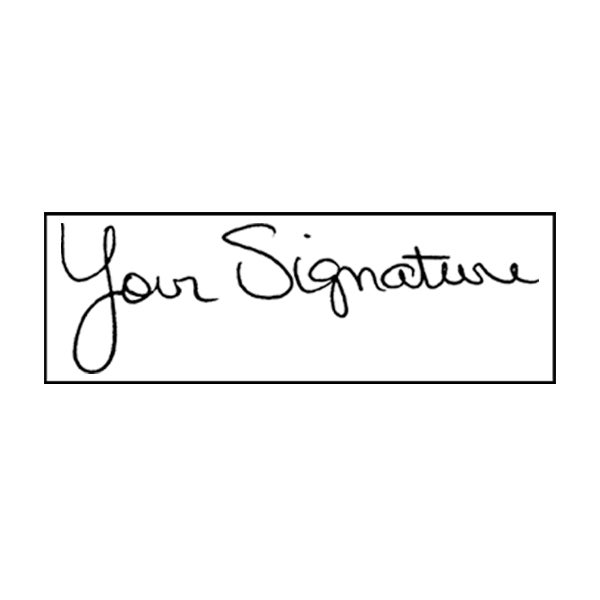 Extra Large Signature Stamp