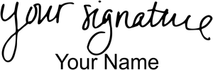 Small Signature Stamp Bottom