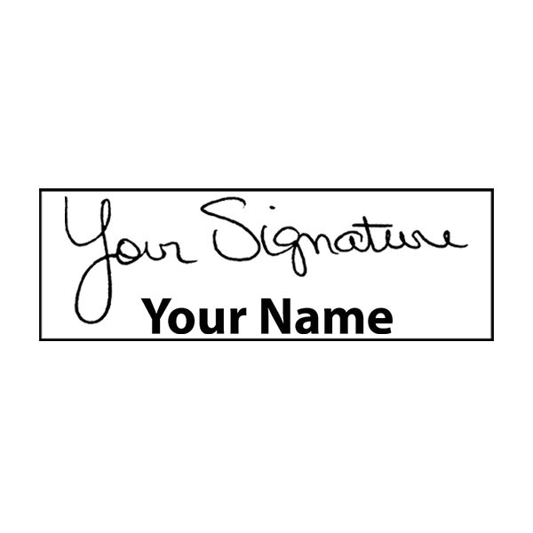 Extra Large Signature Stamp Bottom