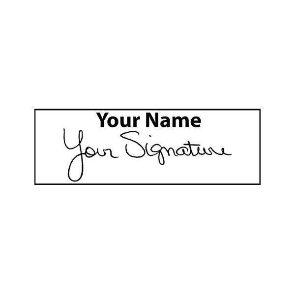 Large Signature Stamp Top