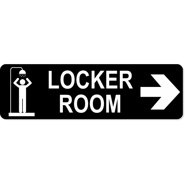 Locker Room Right Sign | 3