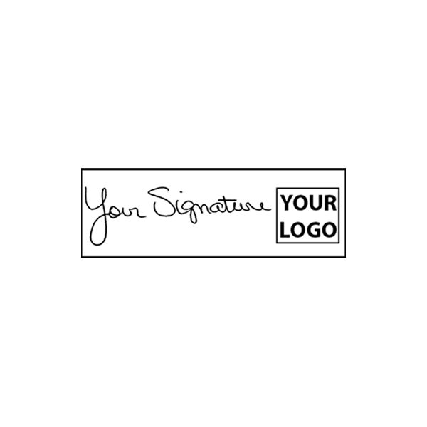Small Right Logo Signature Stamp