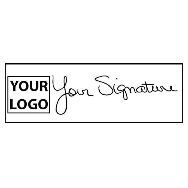 Extra Large Signature Logo Stamp