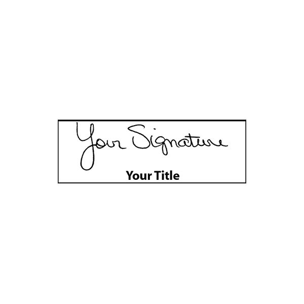 Small Signature Title Stamp