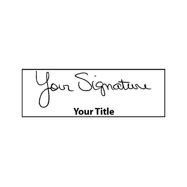Large Signature Title Stamp