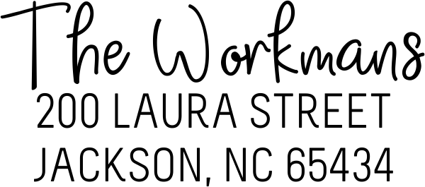 Workman Address Stamp