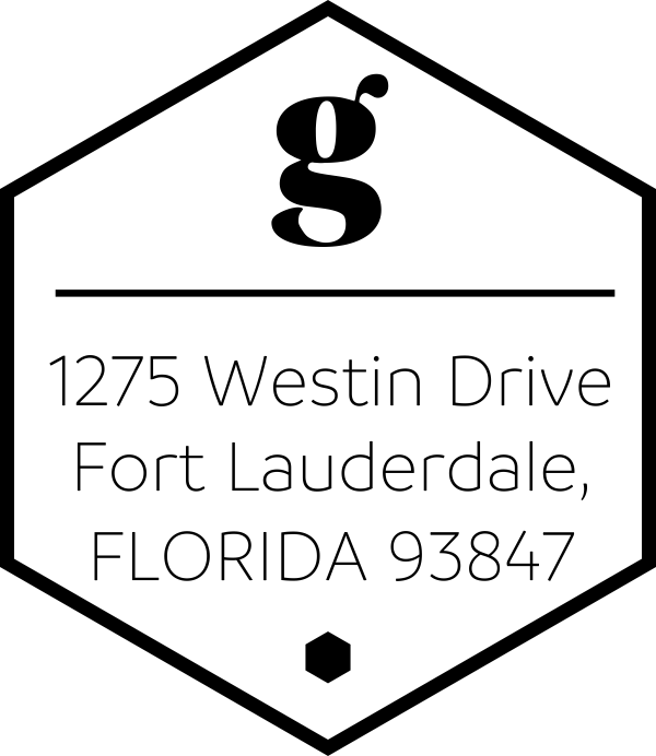 Mono Hex Address Stamp