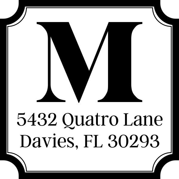Quatro Address Stamp