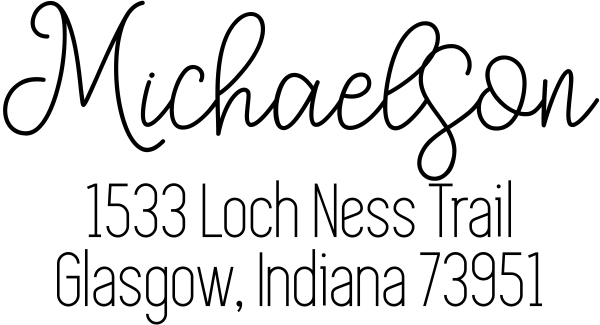 Loch Ness Address Stamp