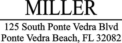 Large Last Name Address Stamp