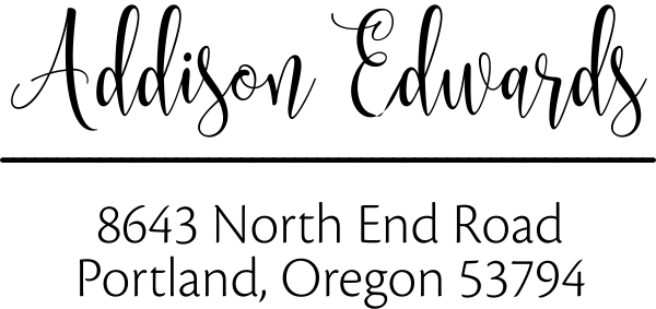Edwards Address Stamp