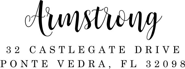 Armstrong Address Stamp