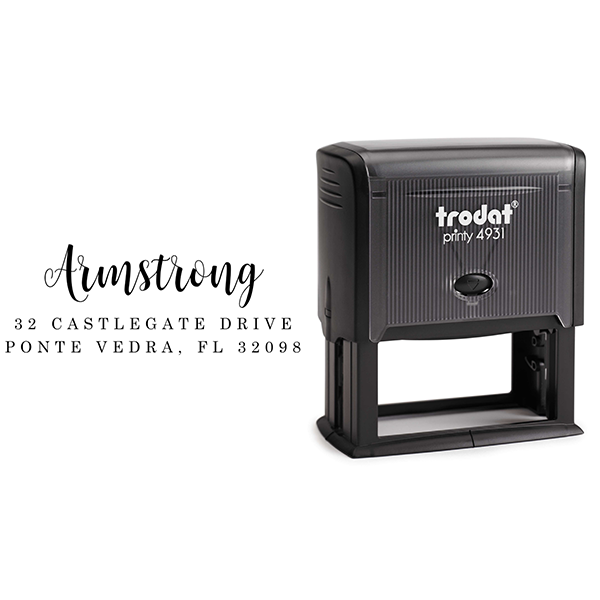 Armstrong Pink Address Stamp