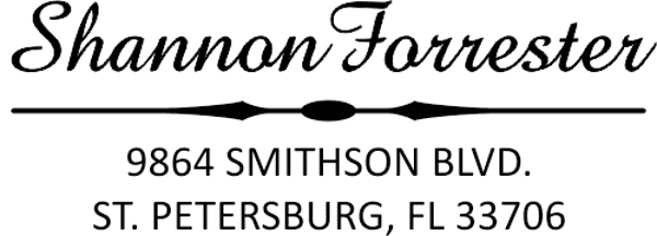 Forrester 3 Line Address Stamp